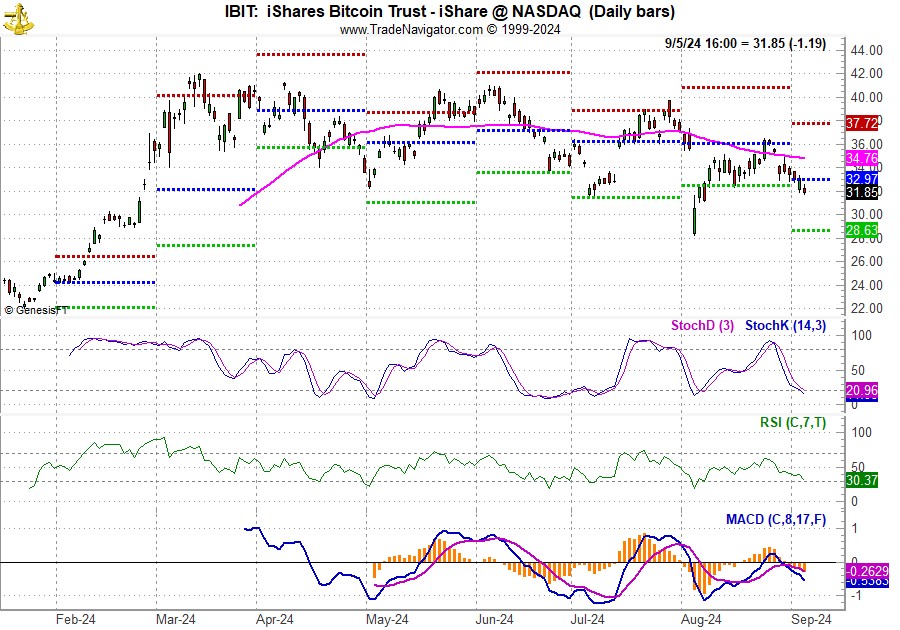 [iShares Bitcoin Trust (IBIT) Daily Bar Chart]