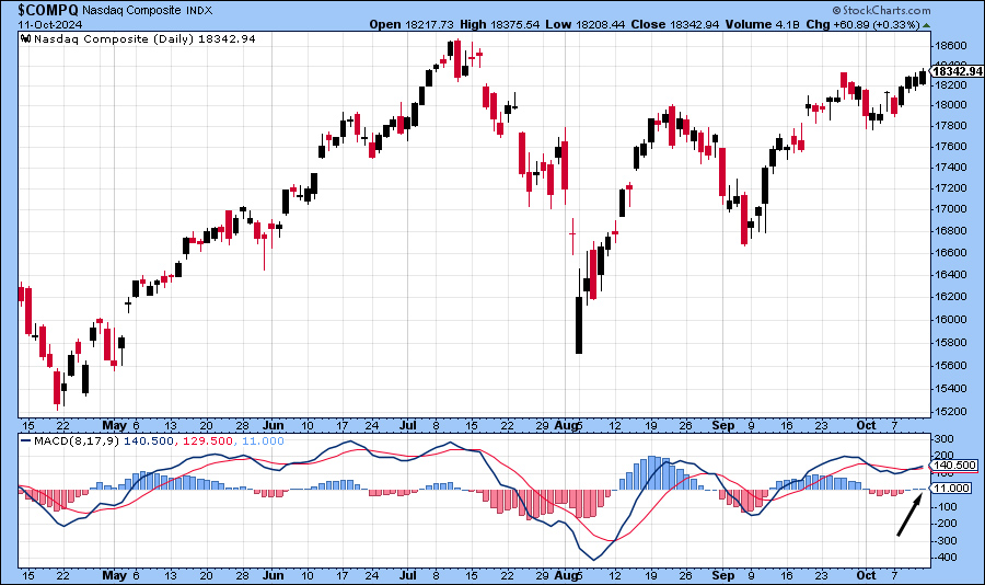 [NASDAQ & MACD Daily Bar Chart]